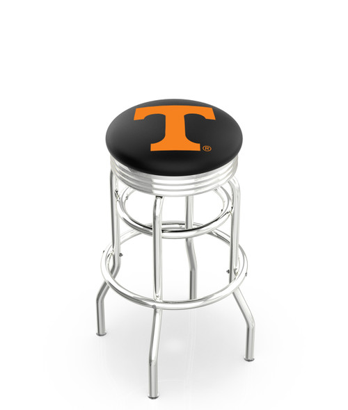 Tennessee Volunteers Double Ring Swivel Barstool with Ribbed Accent Ring