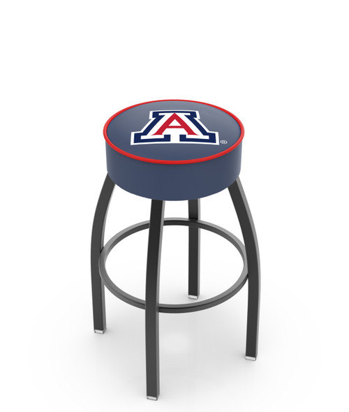 Arizona Wildcats Black Base Swivel Bar Stool