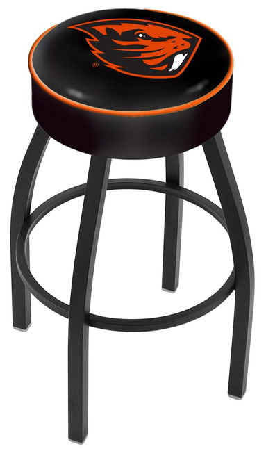 Oregon State Beavers Black Base Swivel Bar Stool