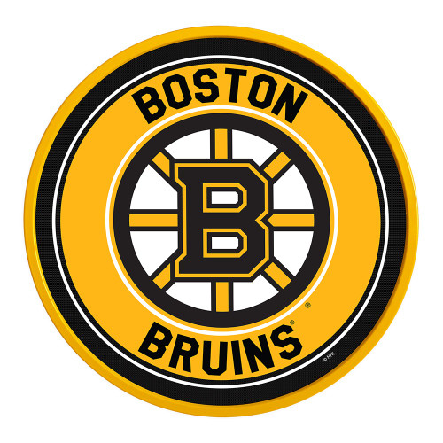 Boston Bruins Modern Disc Wall Sign