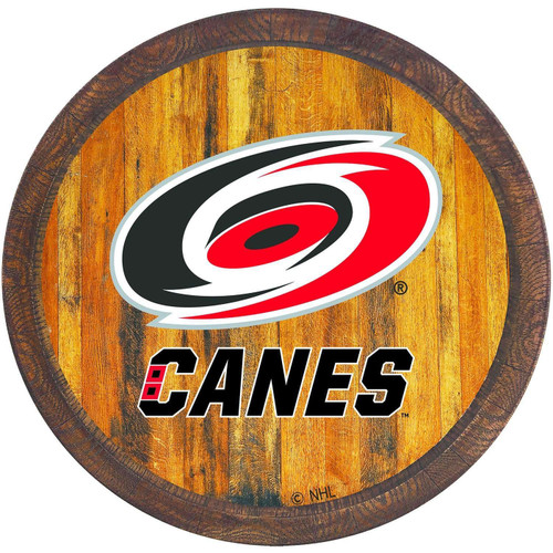 Carolina Hurricanes "Faux" Barrel Top Sign