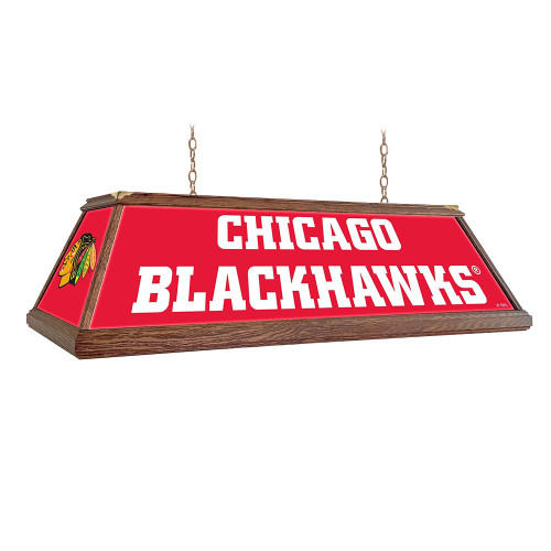 Chicago Blackhawks Premium Wood Pool Table Light