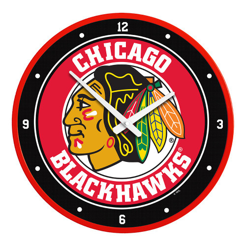 Chicago Blackhawks Modern Disc Wall Clock