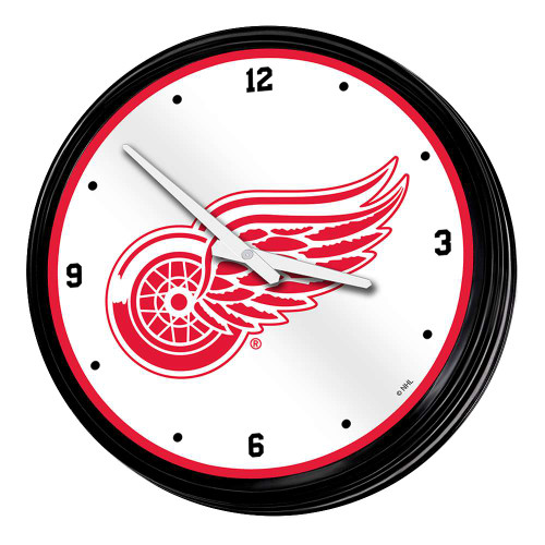 Detroit Red Wings Retro Lighted Wall Clock