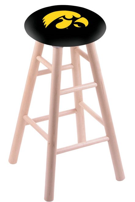 Iowa Hawkeyes Maple Wood Bar Stool