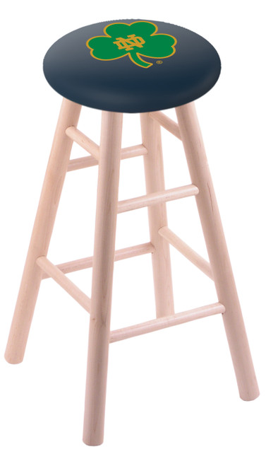 Notre Dame Fighting Irish Shamrock Maple Wood Bar Stool