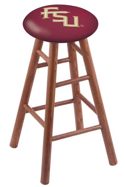 Florida State Seminoles Script Oak Wood Bar Stool