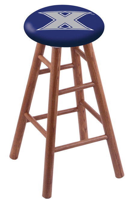 Xavier Musketeers Oak Wood Bar Stool