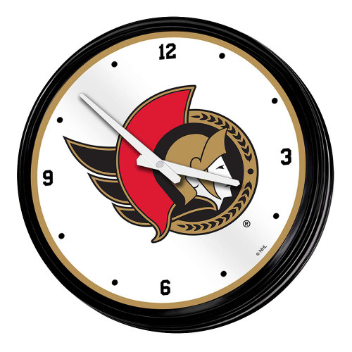 Ottawa Senators Retro Lighted Wall Clock