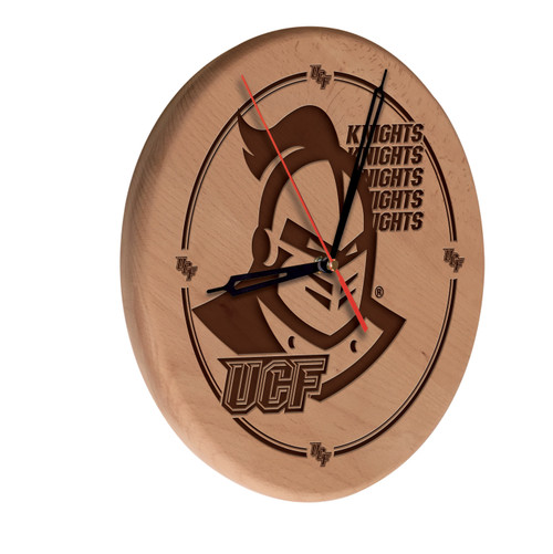 Central Florida Knights Laser Engraved Wood Clock