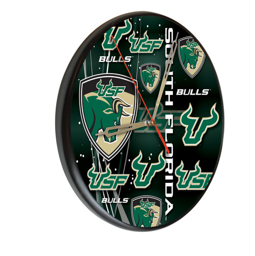 South Florida Bulls Digitally Printed Wood Clock