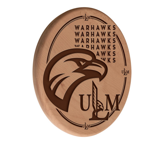 Louisiana-Monroe Warhawks Laser Engraved Wood Sign