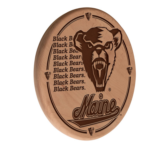 Maine Black Bears Laser Engraved Wood Sign