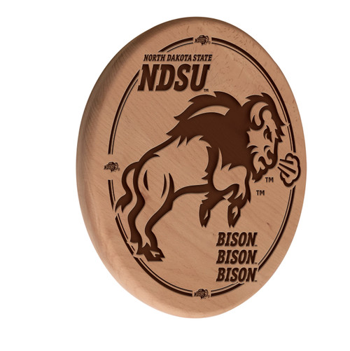 North Dakota State Bison Laser Engraved Wood Sign