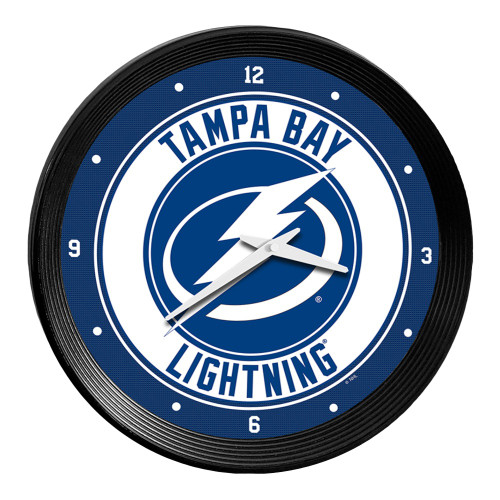 Tampa Bay Lightning Ribbed Frame Wall Clock