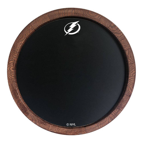 Tampa Bay Lightning Chalkboard ""Faux"" Barrel Top Sign