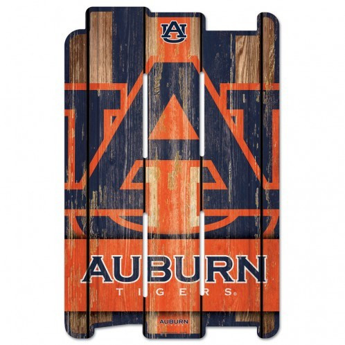 Auburn Tigers Wood Fence Sign