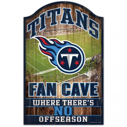 Tennessee Titans Fan Cave Wood Sign