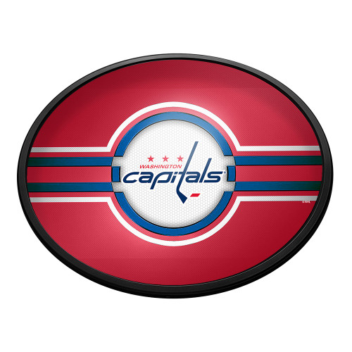 Washington Capitals Oval Slimline Lighted Wall Sign