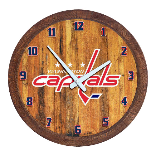 Washington Capitals "Faux" Barrel Top Wall Clock