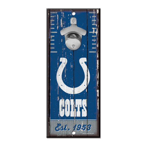 Indianapolis Colts Wood Bottle Opener