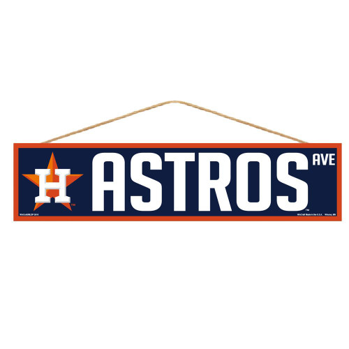 Houston Astros Wood Avenue Sign