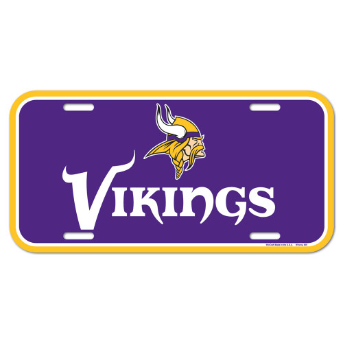 Minnesota Vikings Wincraft License Plate