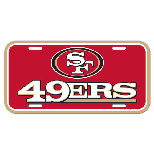 San Francisco 49ers License Plate