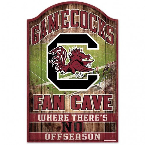South Carolina Gamecocks Fan Cave Wood Sign