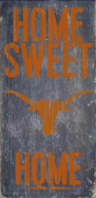 Texas Longhorns Home Sweet Home Wood Sign