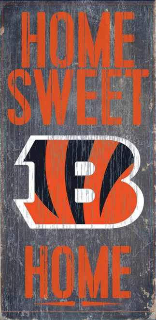 Cincinnati Bengals Home Sweet Home Wood Sign