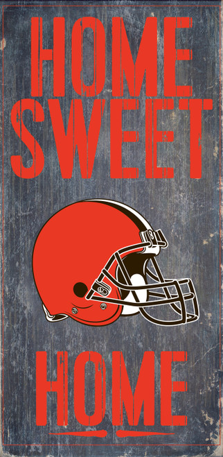 Cleveland Browns Home Sweet Home Wood Sign