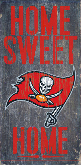 Tampa Bay Buccaneers Home Sweet Home Wood Sign