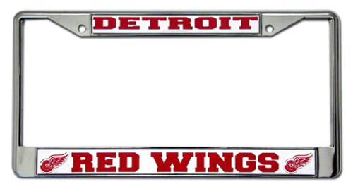 Detroit Red Wings Chrome License Plate Frame