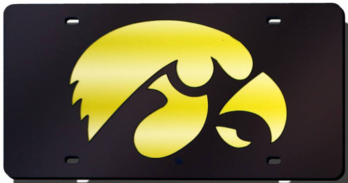 Iowa Hawkeyes Laser Cut License Plate