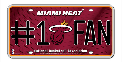 Miami Heat #1 Fan License Plate