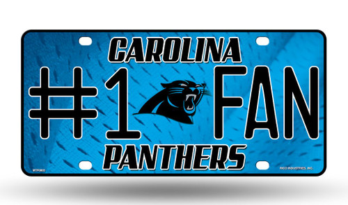 Carolina Panthers #1 Fan License Plate