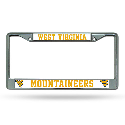 West Virginia Mountaineers Chrome License Plate Frame