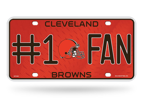 Cleveland Browns #1 Fan License Plate