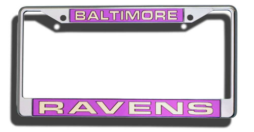 Baltimore Ravens Laser Cut License Plate Frame