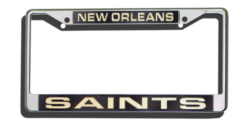 New Orleans Saints Laser Cut License Plate Frame