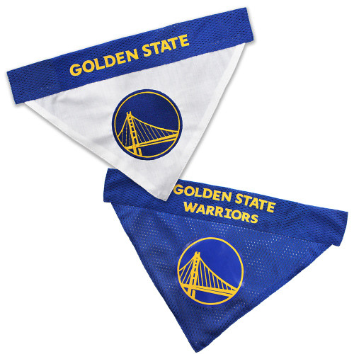 Golden State Warriors Reversible Dog Bandana