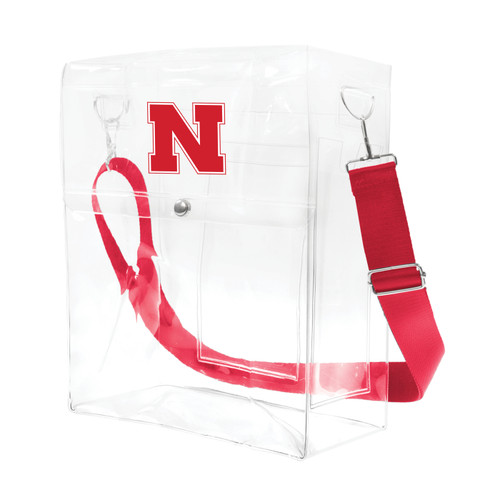 Nebraska Cornhuskers Alternate Clear Ticket Satchel