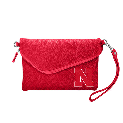 Nebraska Cornhuskers Pebble Fold Over Purse