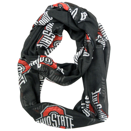 Ohio State Buckeyes Alternate Sheer Infinity Scarf