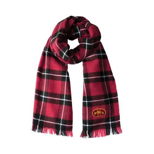 Iowa State Cyclones Plaid Blanket Scarf