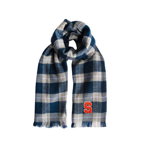 Syracuse Orange Plaid Blanket Scarf