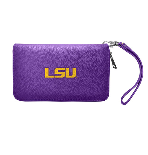 LSU Tigers Pebble Organizer Wallet