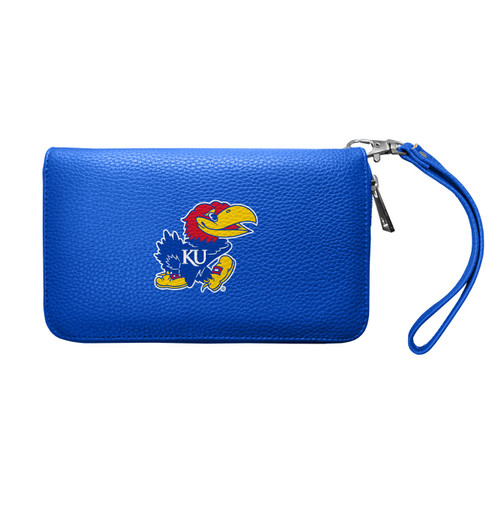 Kansas Jayhawks Pebble Organizer Wallet