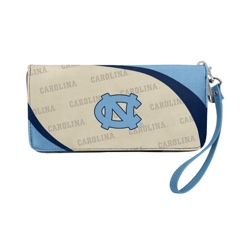 North Carolina Tar Heels Curve Zip Organizer Wallet